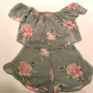Flowy off the Shoulder Romper